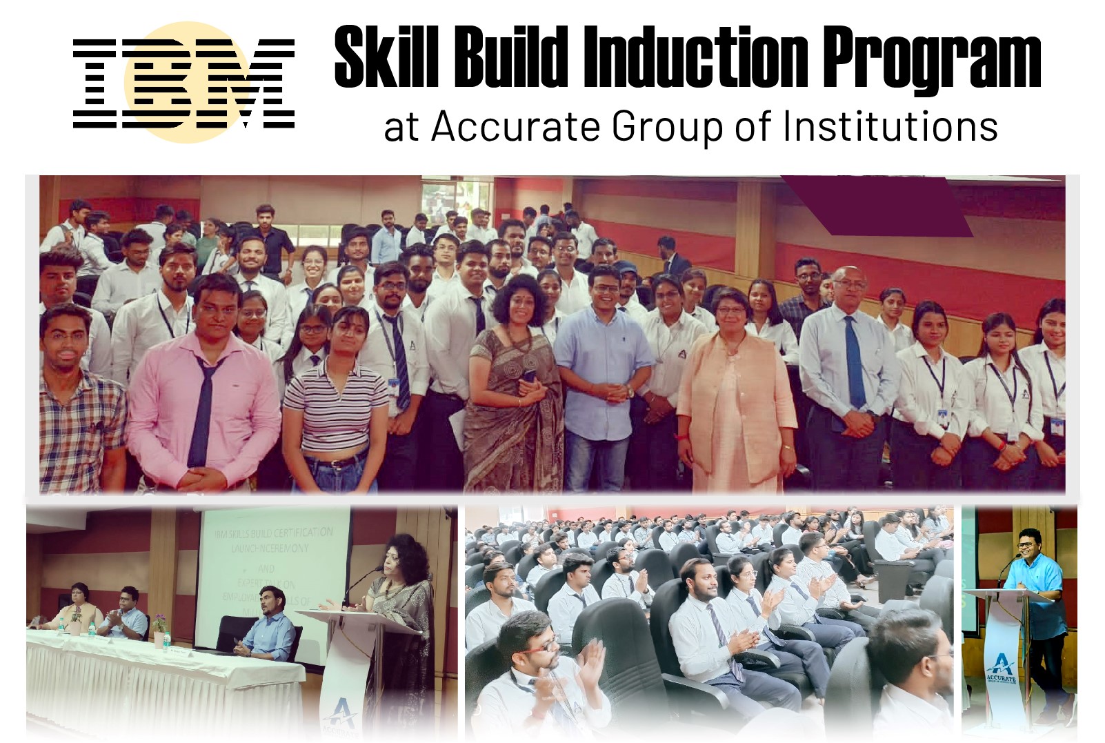 IBM Skill Build Induction Program at Accurate Group of Institutions.